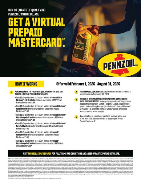 Pennzoil promotion &mdash; retail execution